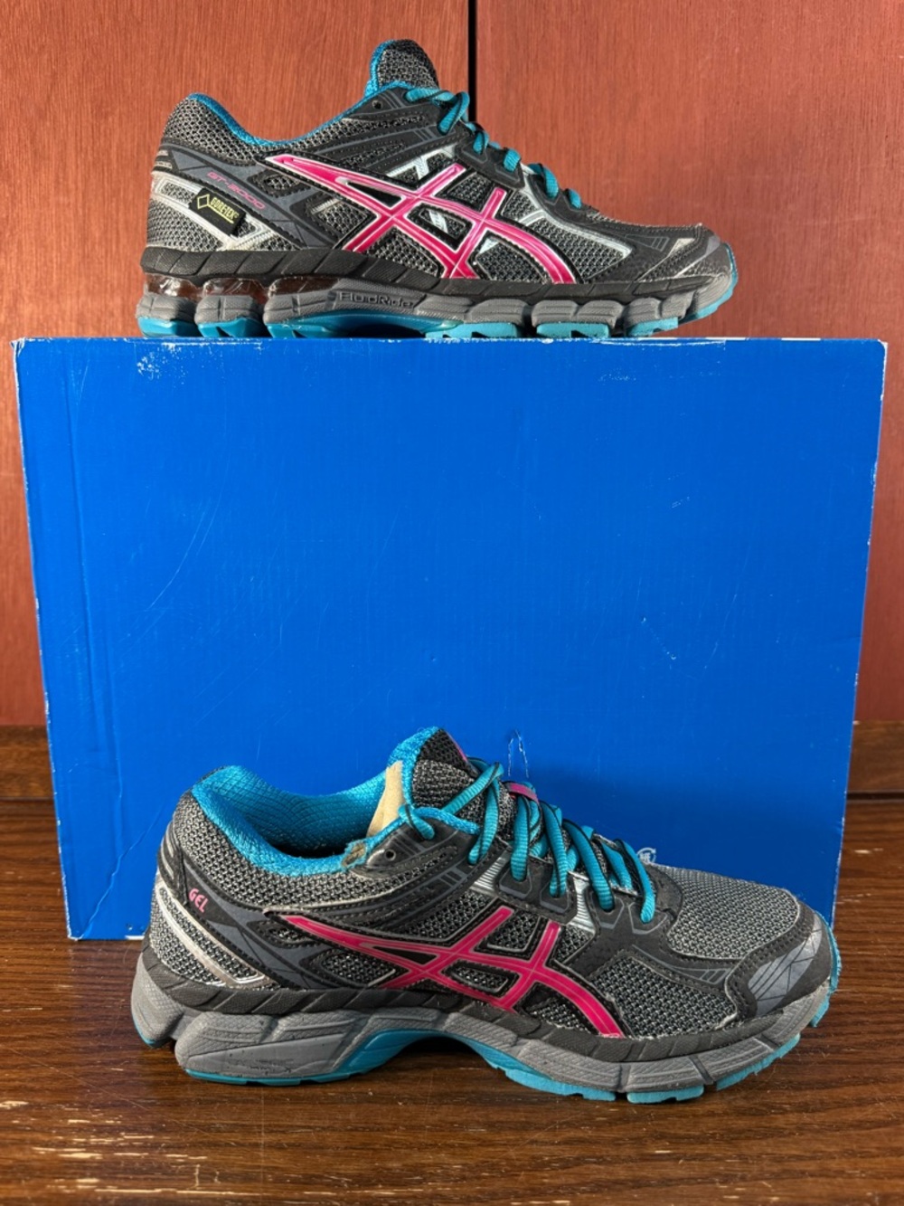 Asics Gel GT-2000 Gore-Tex Running Trail Women Shoes Blue/Gray Size US 6 |T3Q8N - Picture 3 of 9